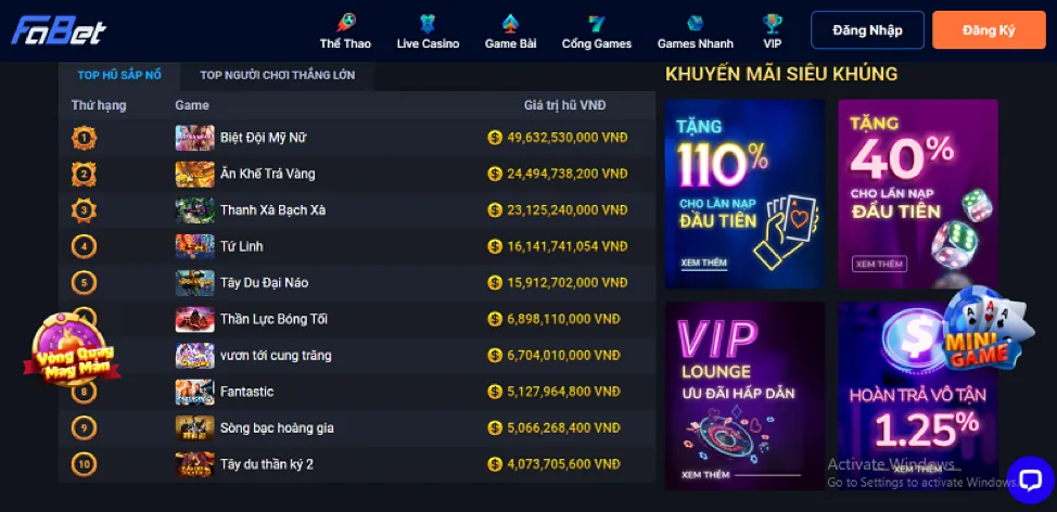 Cơ hội trúng Jackpot lớn